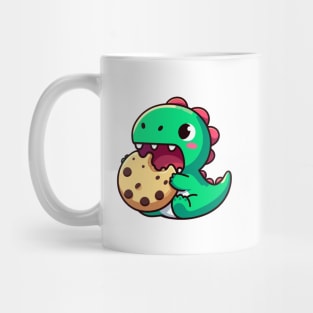 Dino eating a cookie Mug